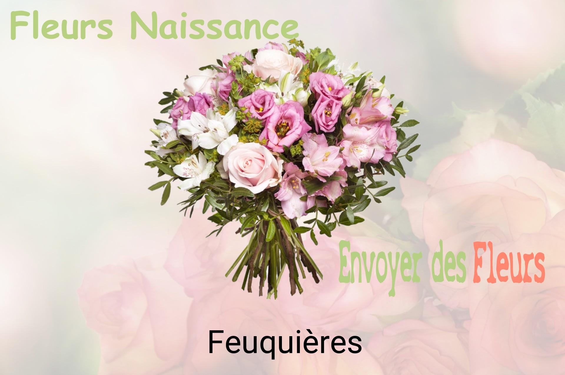 Bouquet de fleurs de naissance livré à Feuquières