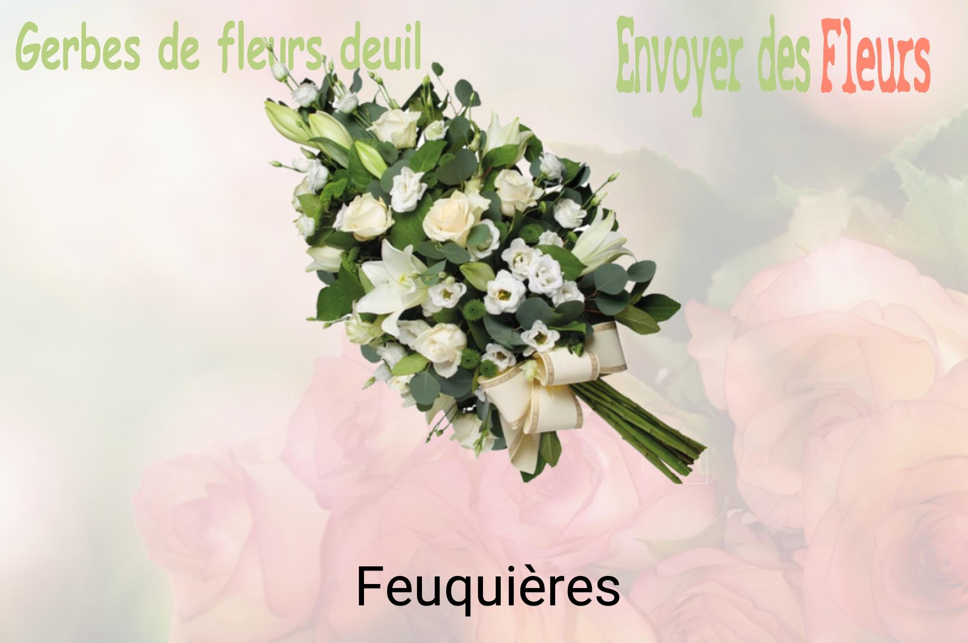 Gerbe de fleurs de deuil livrée à Feuquières